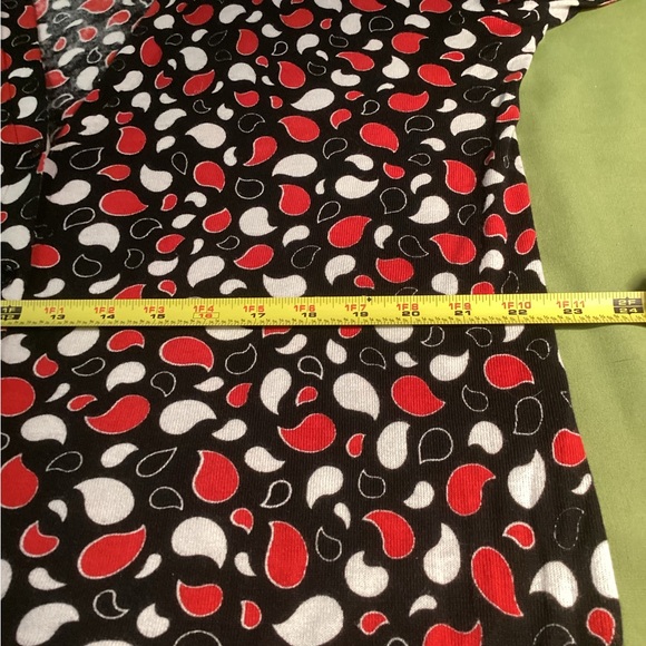 MICHAEL KORN LONG CARDIGAN Red,black & White - Picture 10 of 13